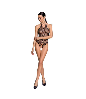 Passion Sexy visnet body - open kruis - zwart