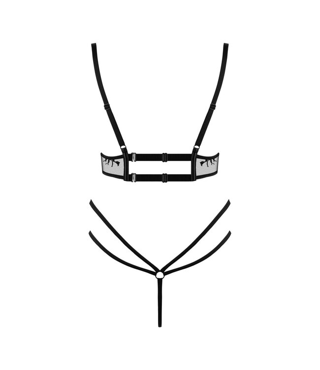 Beauty Night Fashion Super sexy teddy zwart Leonela