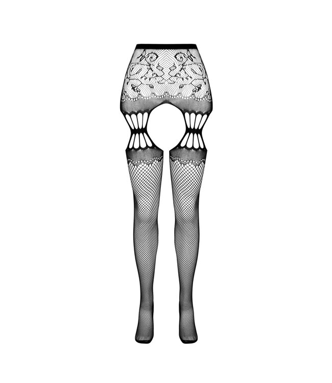 Passion-Exklusiv Panty Dana open kruisje rood