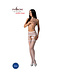 Passion-Exklusiv Panty Dana open kruisje wit