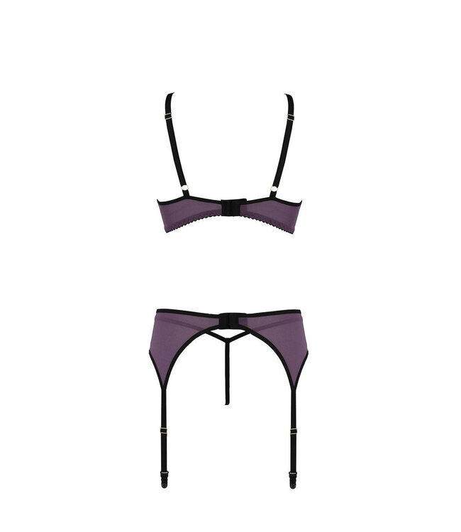 Casmir Marietta 3-delig setje zwart-paars