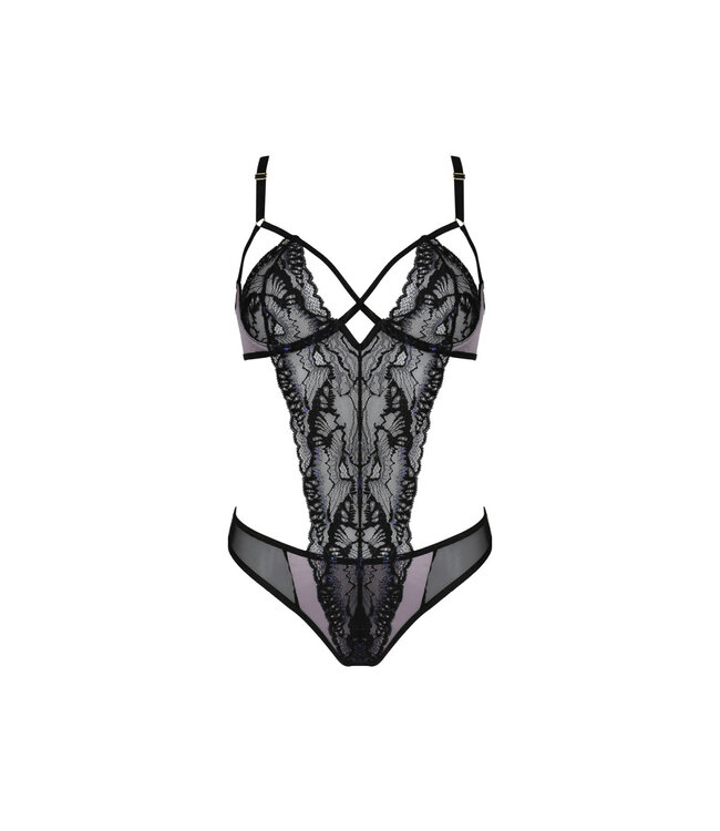 Casmir SALE S/M Megumi body zwart-violet