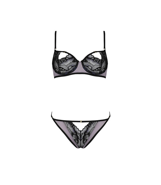 Casmir Megumi 2-delig setje zwart-violet