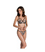Passion-Exklusiv Lorina 2-delig setje beige-zwart