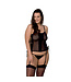 Passion Corset met string Malwia zwart