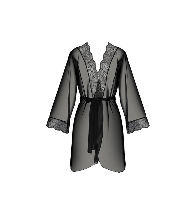 Passion Peignoir Amberly zwart