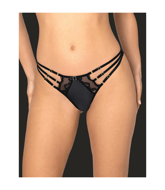Roza Zwarte string Halika