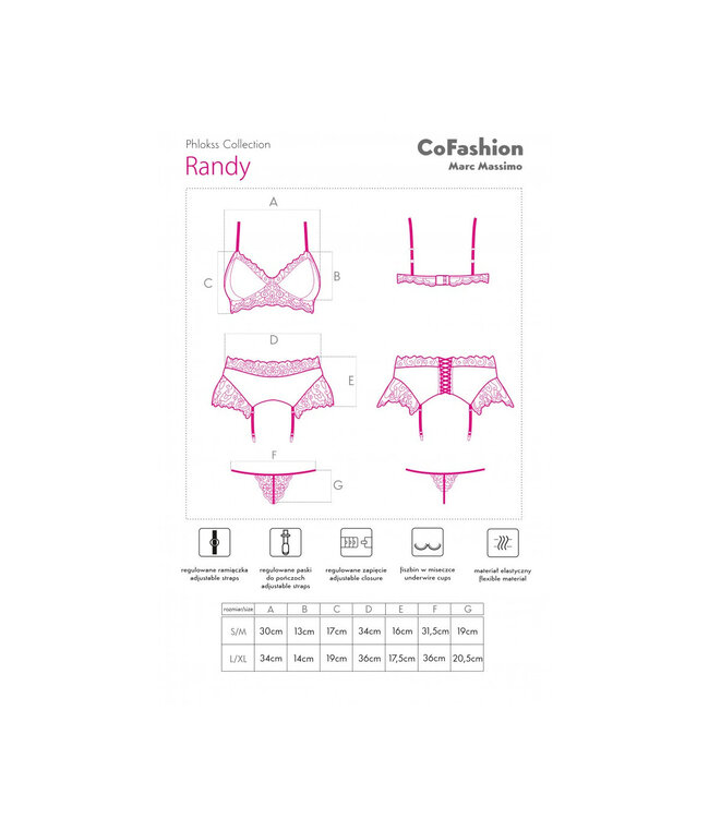 Lingerie 3 delig setje Randy