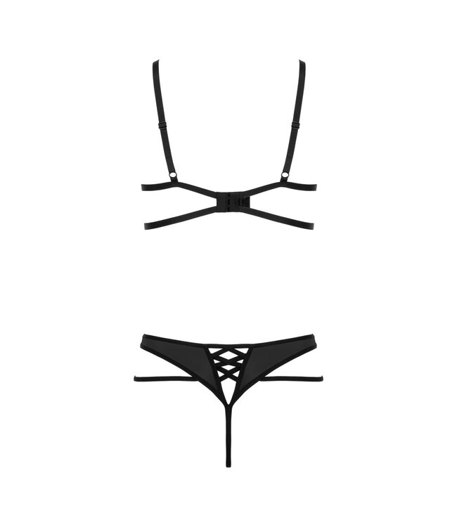 Kotek Zwarte lingerieset Blackelia