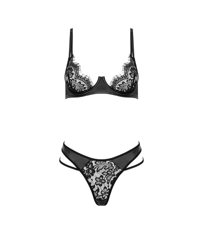 Kotek Zwarte lingerieset Candice