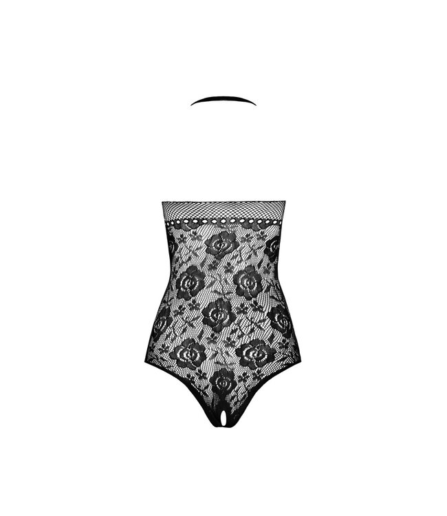 Passion Sexy zwarte body - open kruis