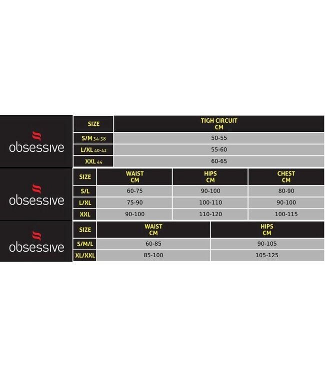 Obsessive SALE Rood intiem lingerie setje