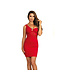 Axami V-9089 dress red