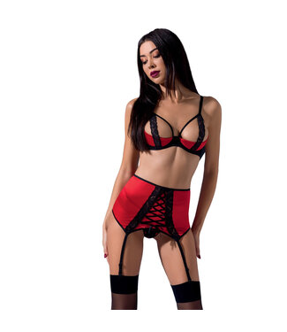 Passion-Exklusiv PE Femmina rode 3-delige set