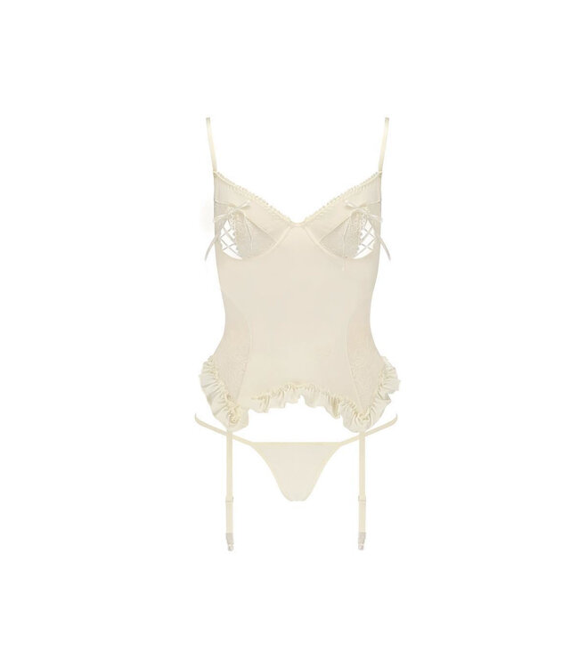 Avanua Bianca corset & thong ecru