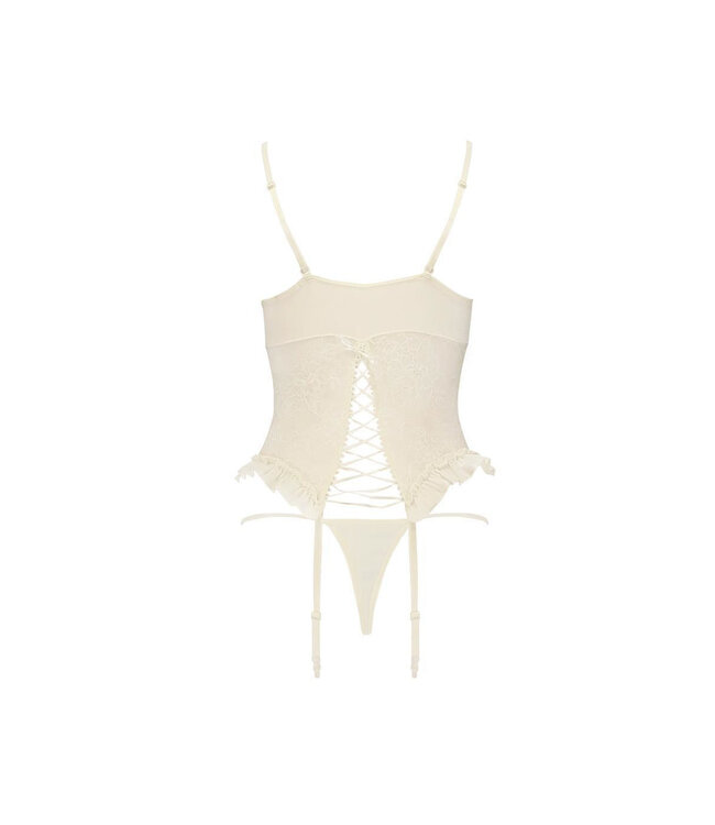Avanua Bianca corset & thong ecru