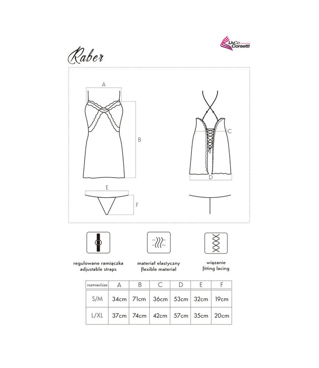 LivCo Corsetti Fashion Raber chemise & thong gold