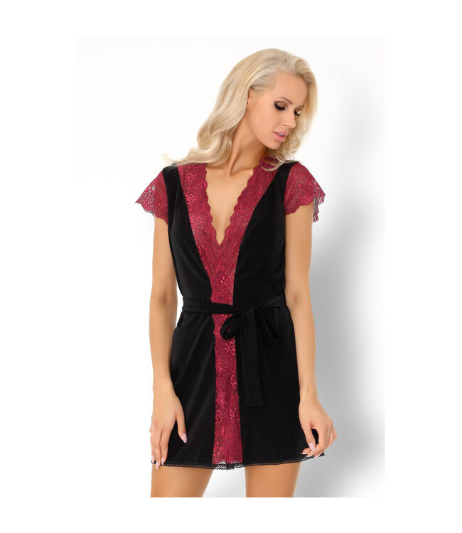 LivCo Corsetti Fashion Kumiko dressing gown black-purple