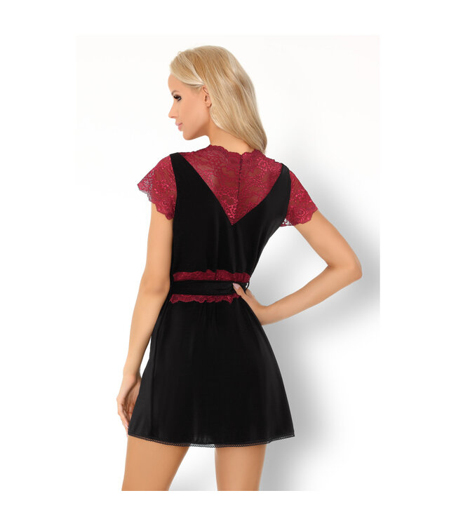 LivCo Corsetti Fashion Kumiko dressing gown black-purple