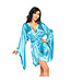 Beauty Night Fashion Samira peignoir & string turquoise
