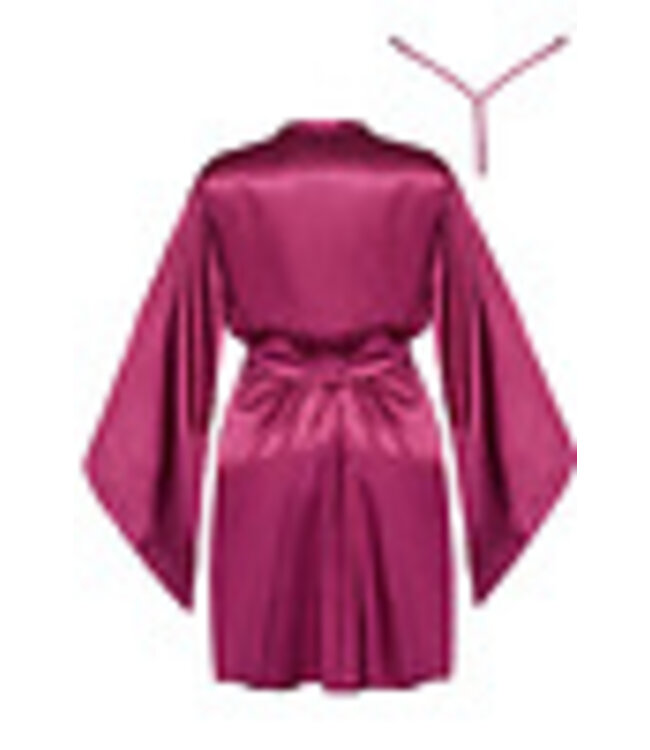 Beauty Night Fashion Samria peignoir & string burgunder