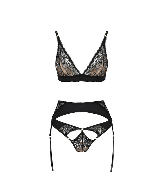 Casmir Zwart Goud sexy Lingeriesetje