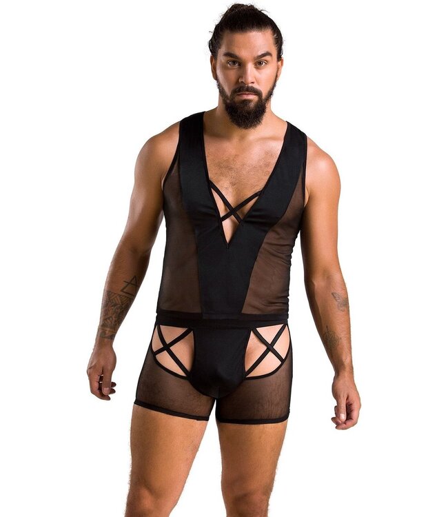 Passion MEN PM 054 OSCAR lingerie Set zwart