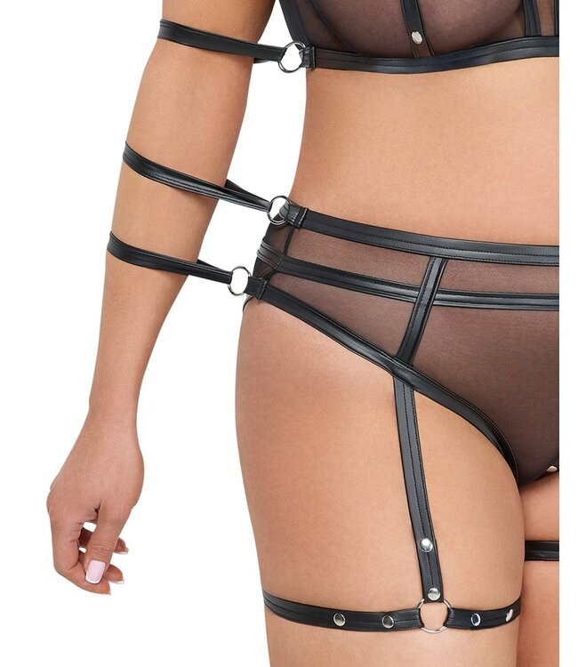 Cotelli Topje open tepel met string