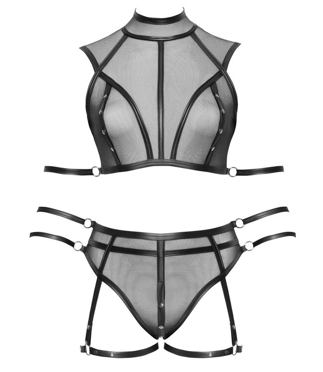 Cotelli Topje open tepel met string