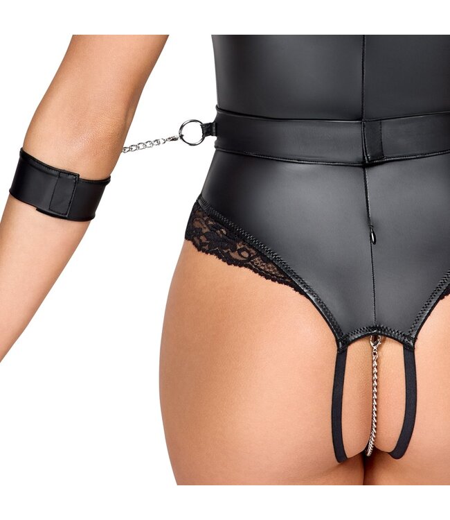 Cotelli Body matte look open kruisje