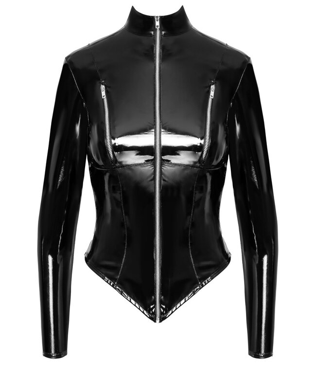 Black Level Vinyl  jack met 2 ritsen voor de borsten