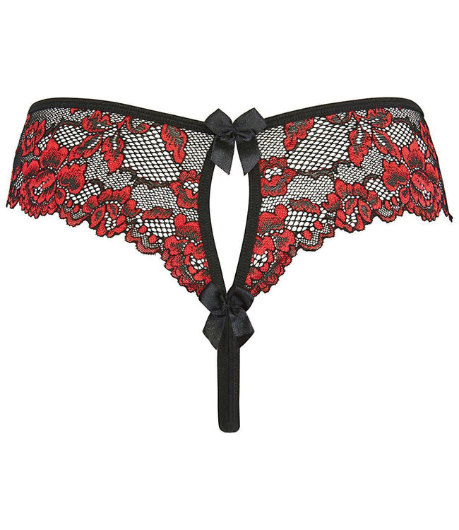 Axami Axami Amara - Bijpassende string in zwart-rood