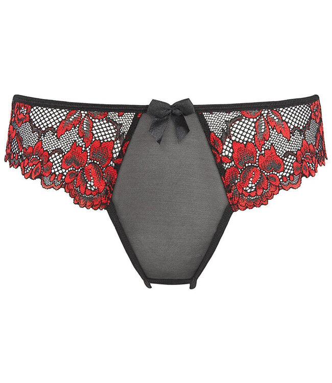 Axami Axami Amara - Bijpassende string in zwart-rood