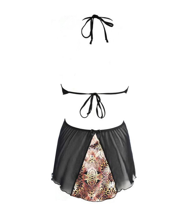 Axami Axami - Babydoll met bijpassende string in zwart