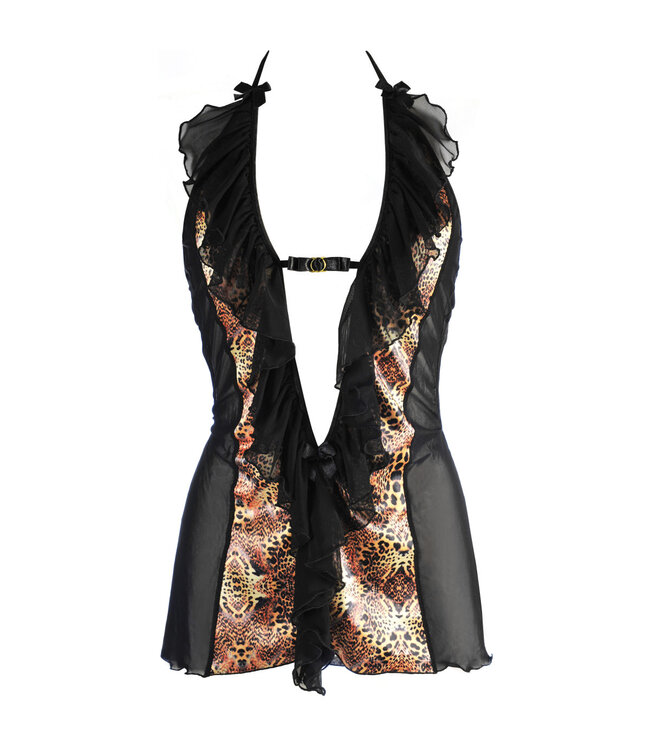Axami Axami - Babydoll met bijpassende string in zwart