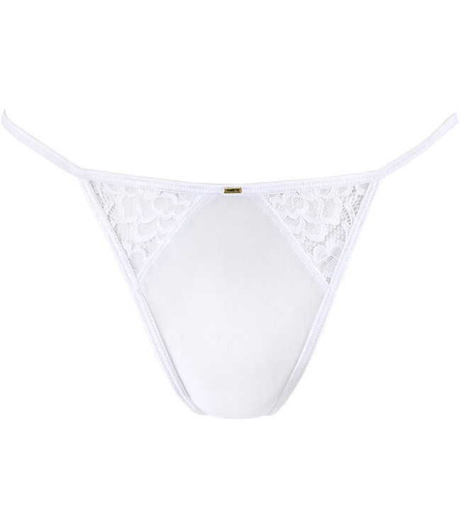 Axami Axami Seraphine - Babydoll met bijpassende string in wit