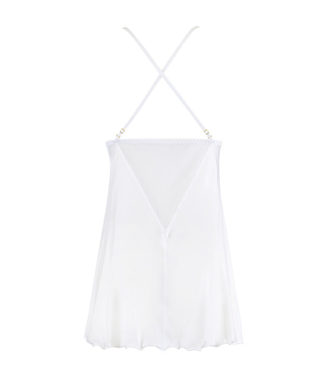 Axami Axami Seraphine - Babydoll met bijpassende string in wit