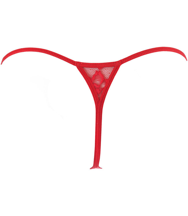 Axami Axami Seraphine - Babydoll met bijpassende string in rood
