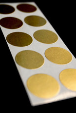Runde Sticker in Gold  I 10 Stück