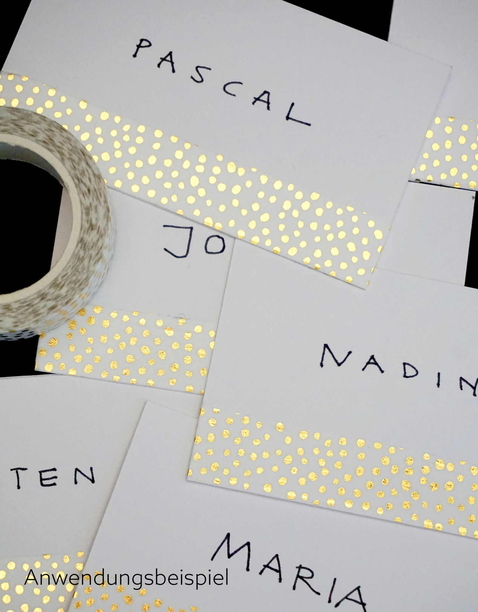 Washi-Tape I Goldene Punkte I 10 m