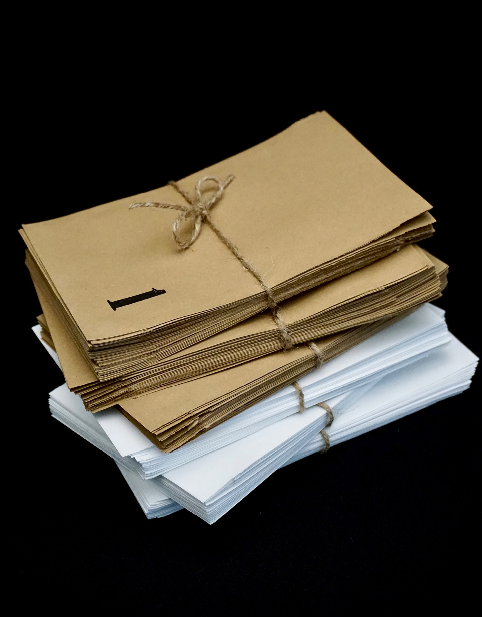 Special Hand-printed Advent calendar bags I kraft paper