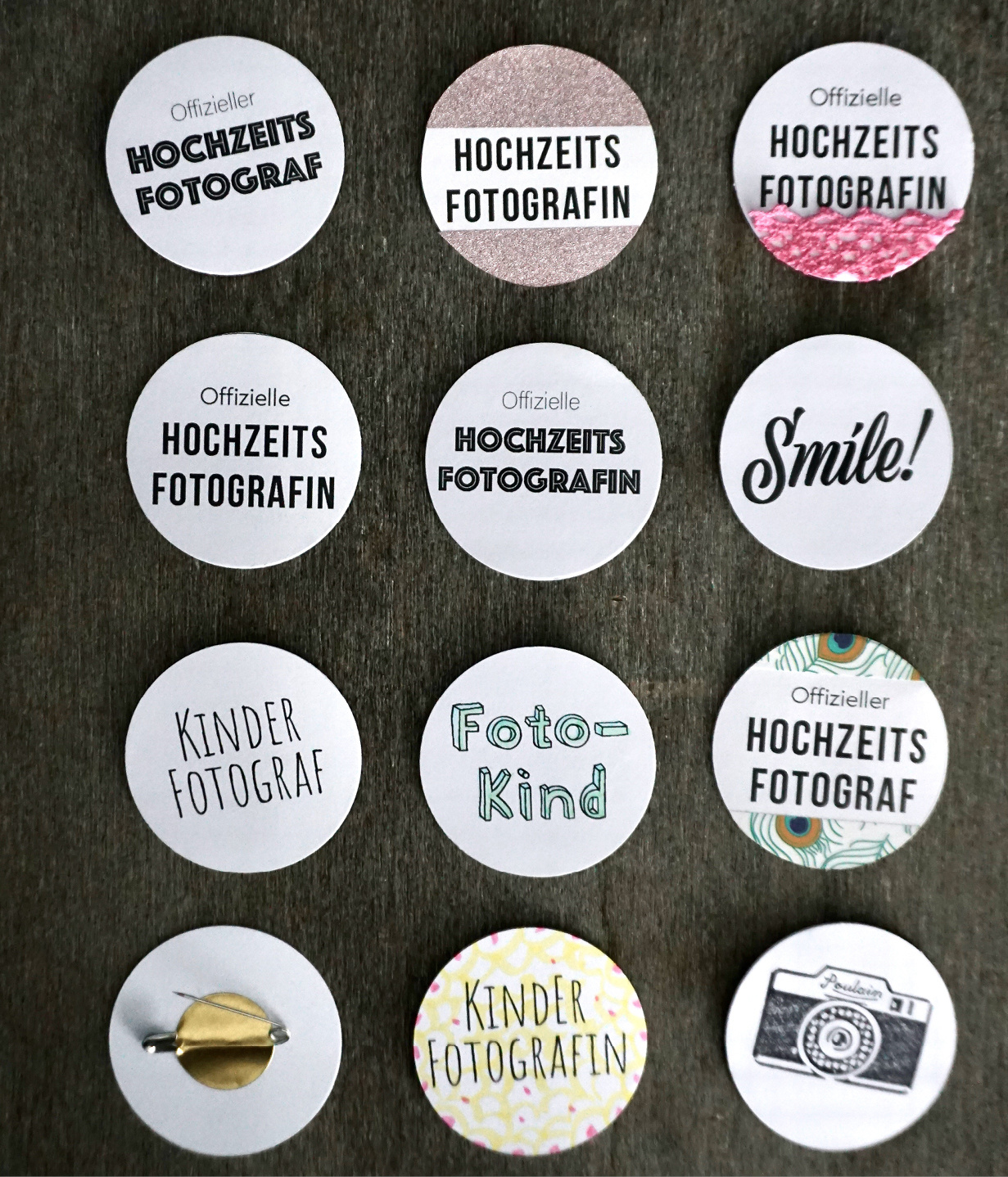 Buttons basteln und individuell verzieren