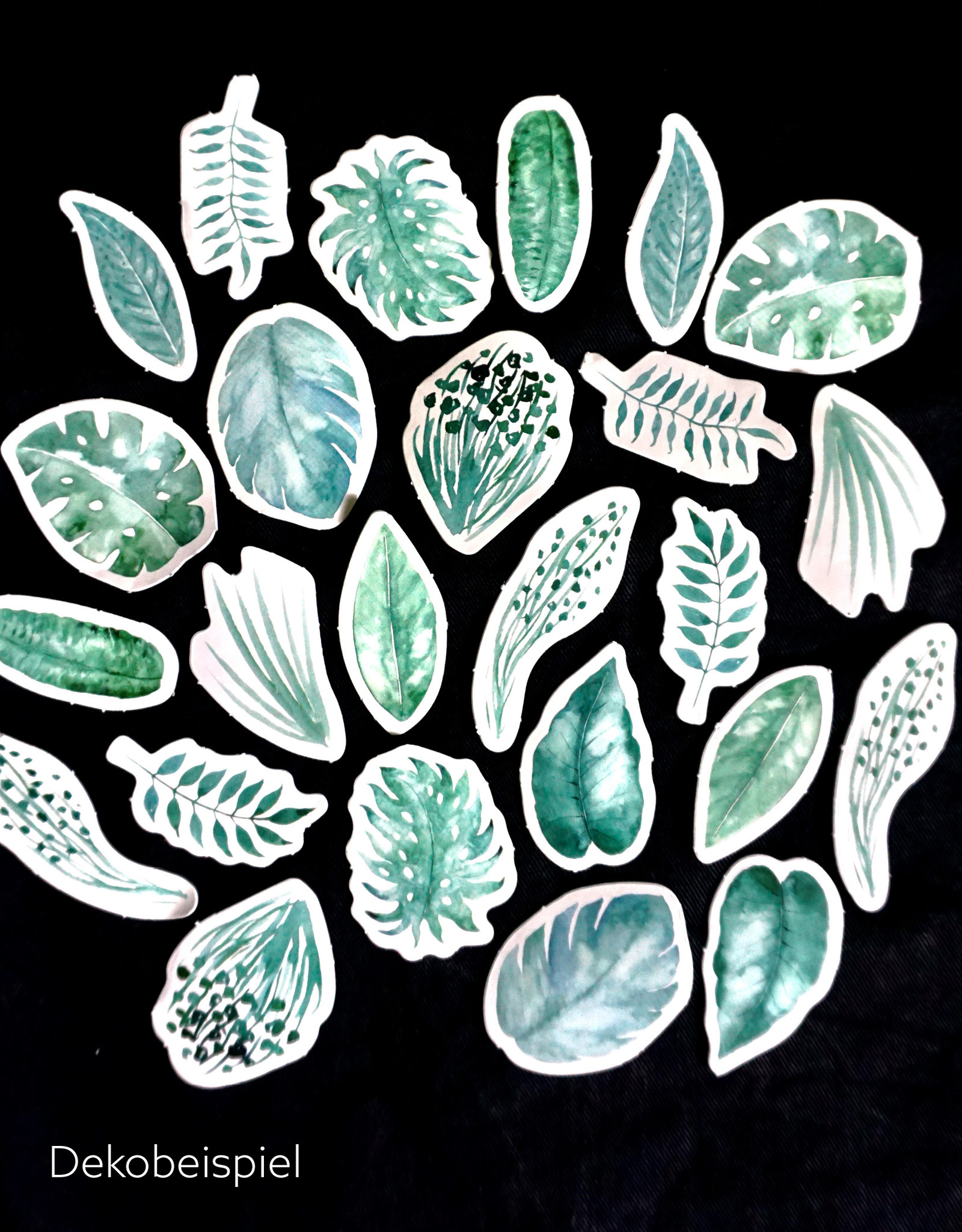 Mini-Sticker mit tropischen Blättern von Miom Studio - Miom Studio