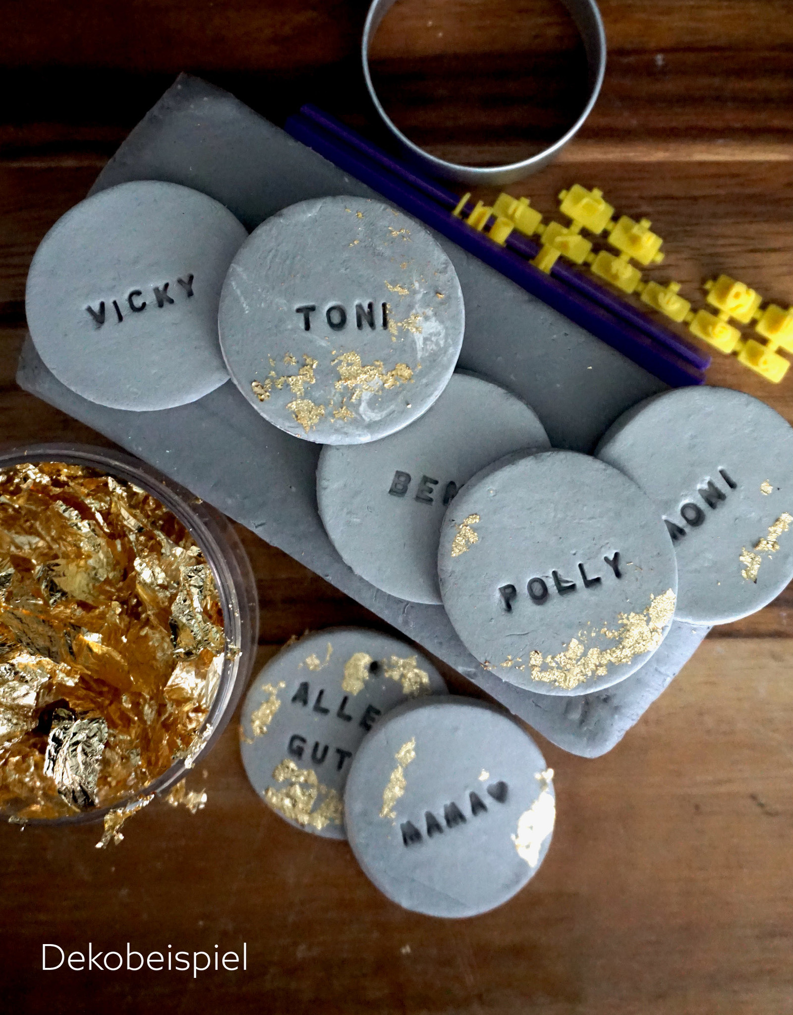 DIY Set DIY-Set für Goldtaler I Beton