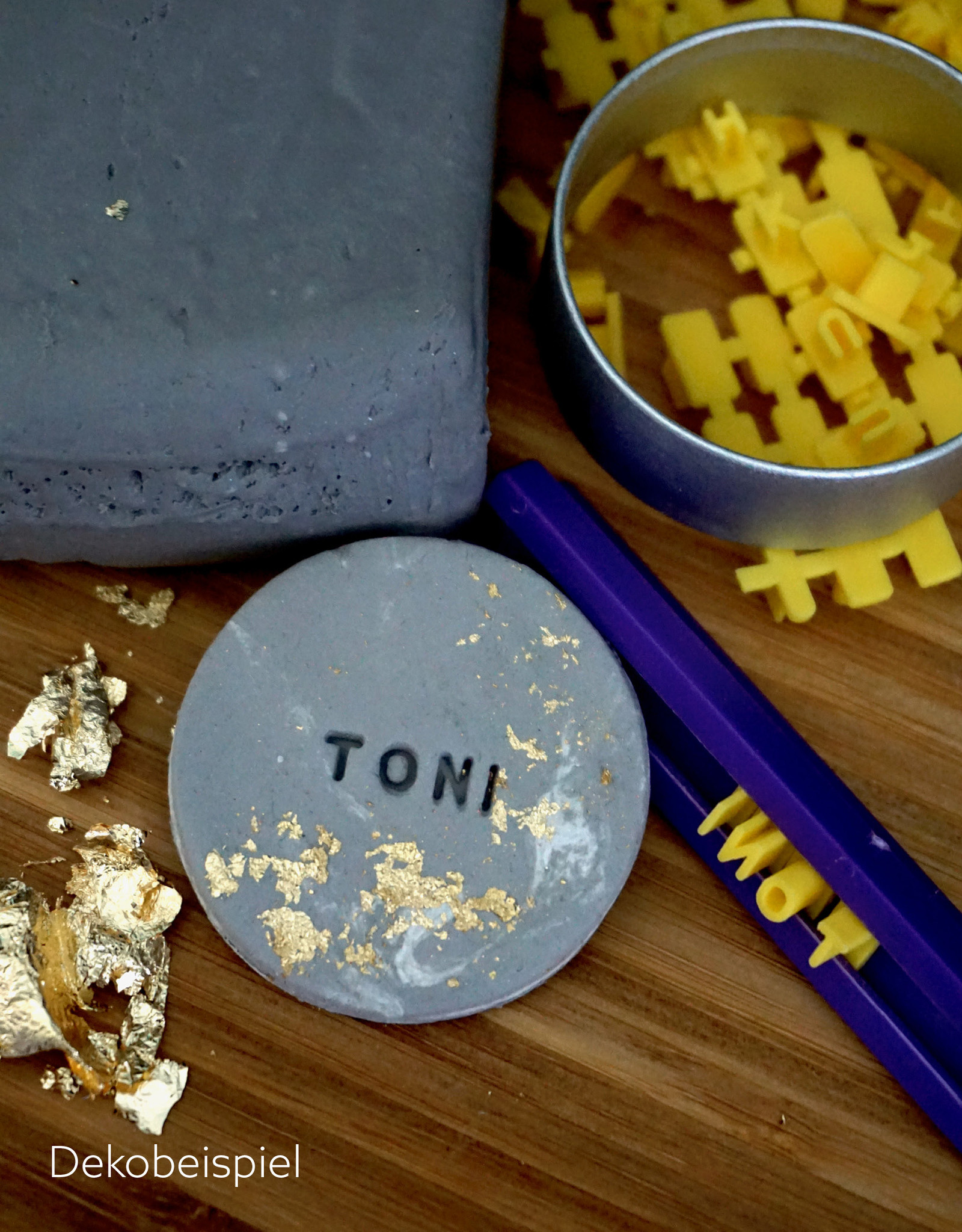DIY Set DIY-Set für Goldtaler I Beton