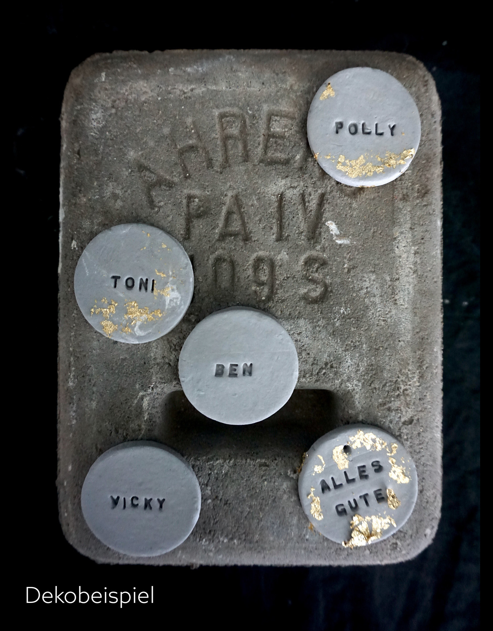 DIY Set DIY-Set für Goldtaler I Beton
