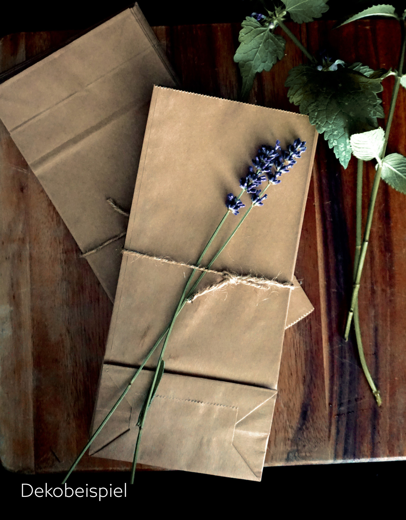 Kraft paper bags I M I Block bottom bags I 12 pieces