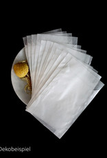 Mini-Tüten aus Pergamin I weiß/transparent (12 Stück)