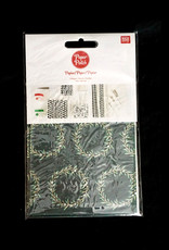 Decoupage Paper I Wreath Green-Gold I 3 sheets