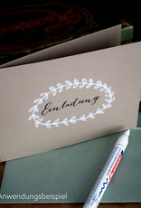 Glossy paint marker I white I edding751 I 1-2 mm